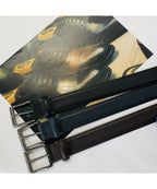 エンボスレザー 32mm カジュアルベルト