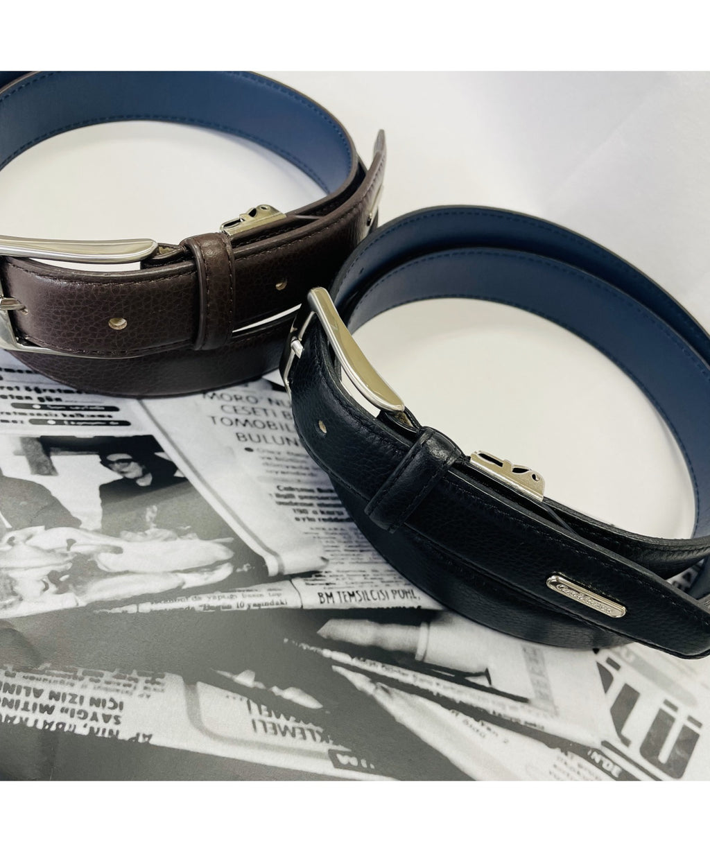 エンボスレザー 30mm ドレスベルト