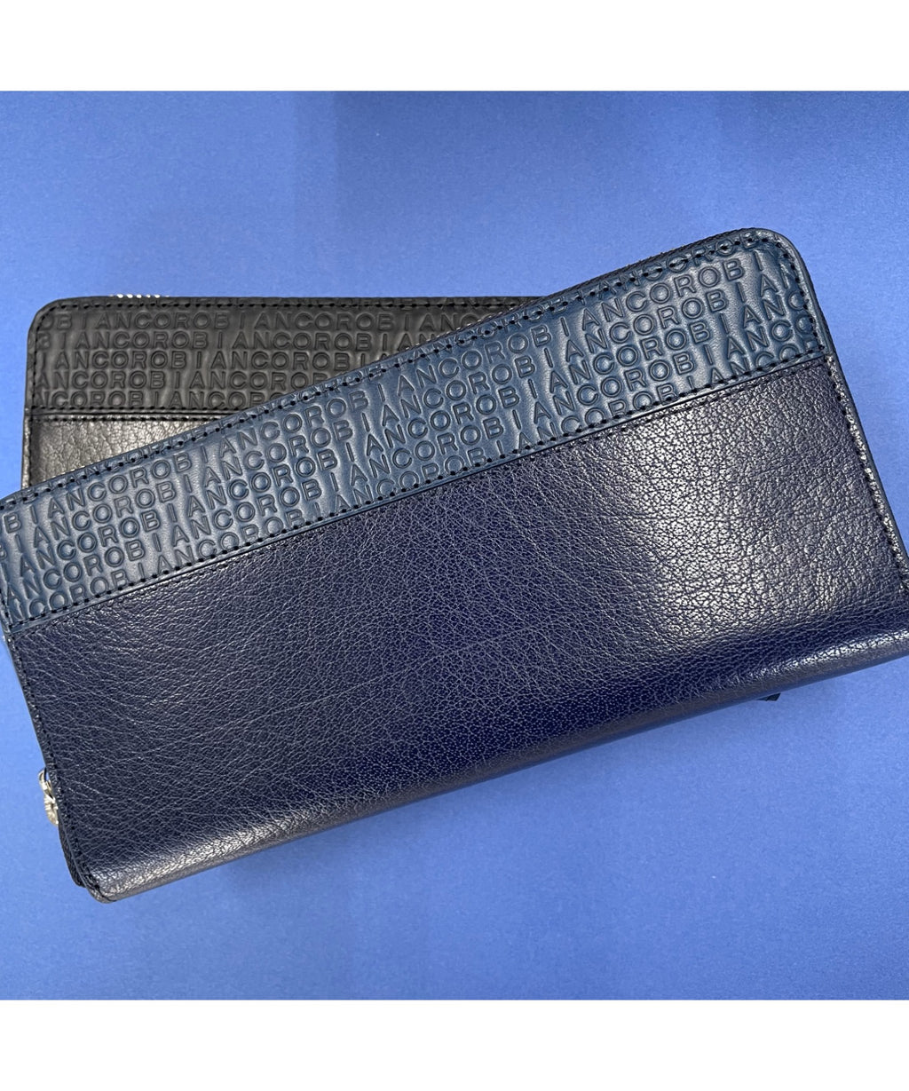 クラシックエンボス ラウンドファスナー ロングウォレット